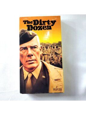 The‎ Dirty Dozen MGM/UA Home Video VHS Tape 1967 War Film Not Rated